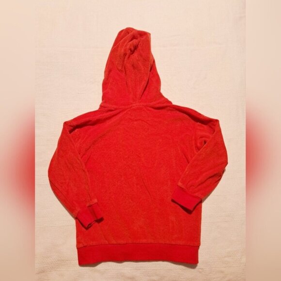 Hanna Andersson girls size 5 orange terry zip up hoodie vguc - Picture 4 of 6